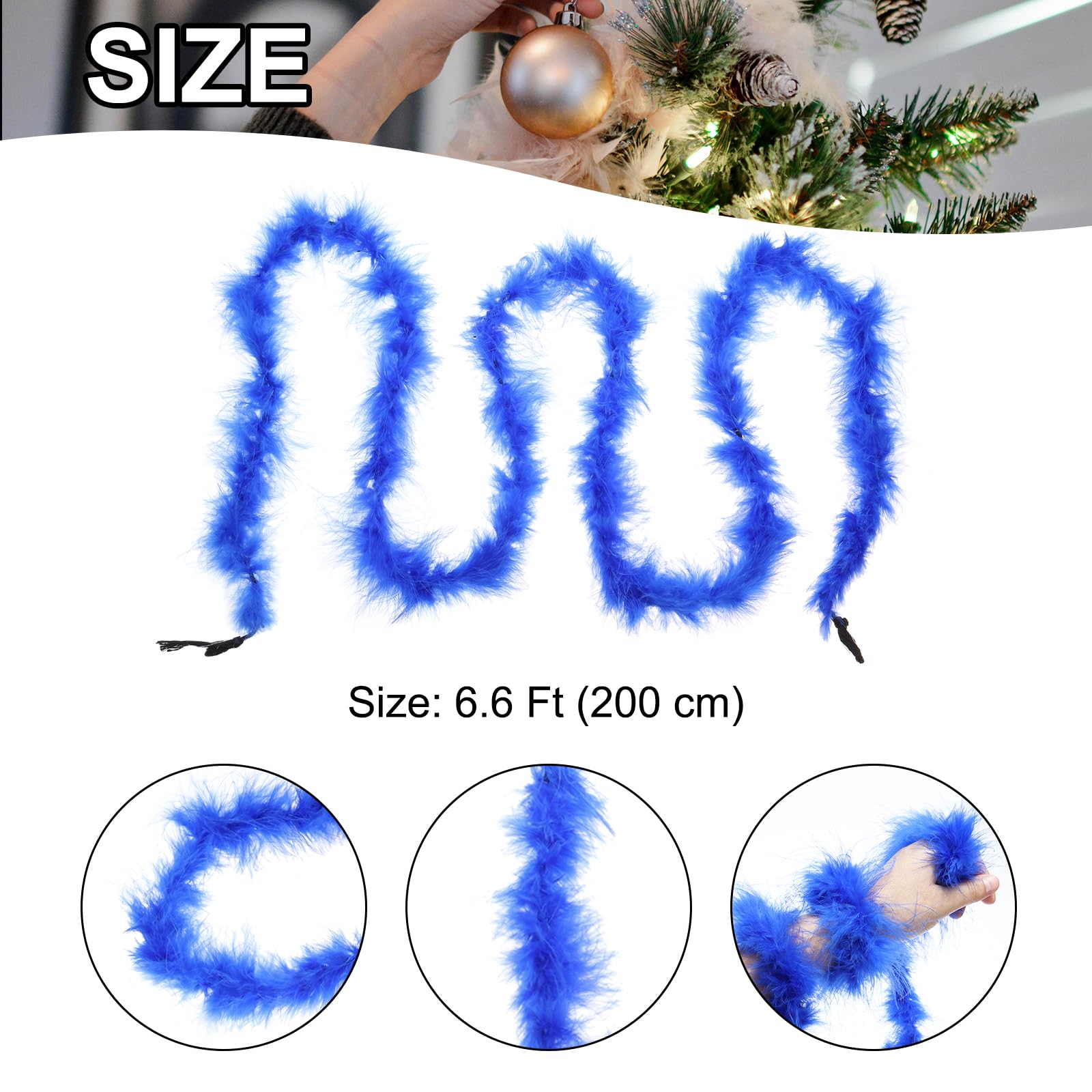 PATIKIL 6.6 Ft Feather Boas - Image 2