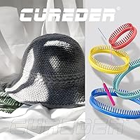 Vista 6 de cureder Juego de telares de tejer redondos, juego de 4 telares de plástico para tejer con 2 agujas de telar de hilo de tejer y 2 púas de telar