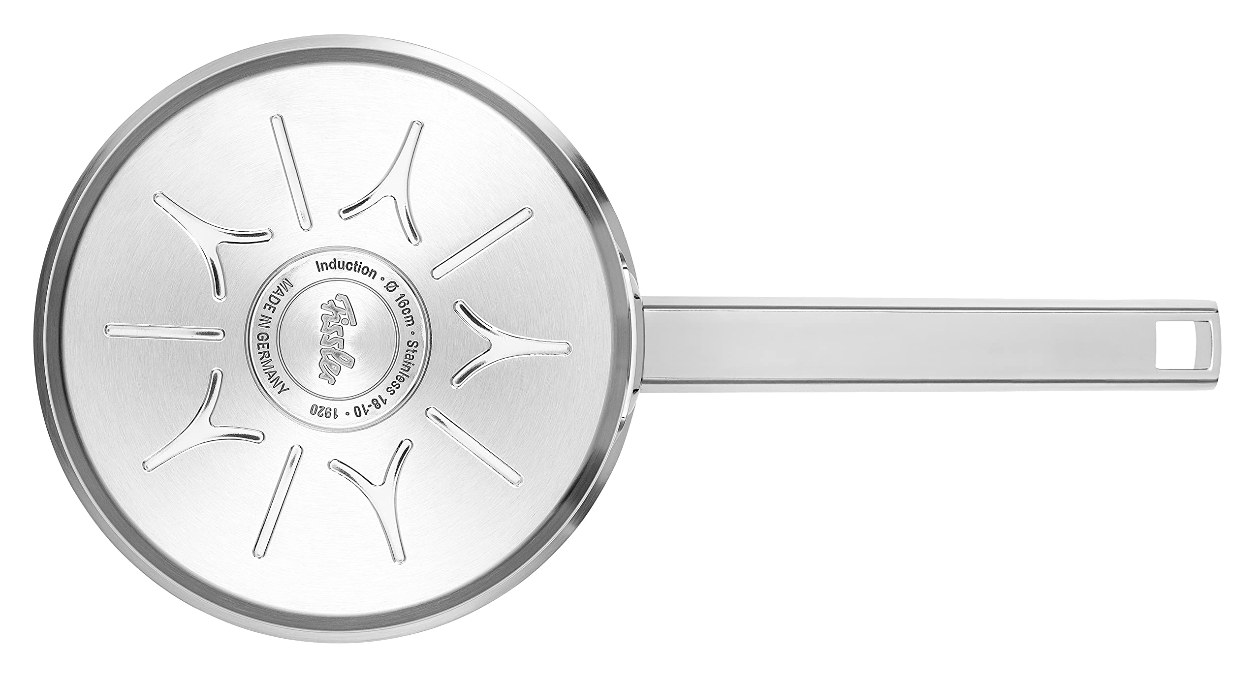 Fissler Original,Profi Collection Casseruola in acciaio inox 1.4 L, 16 cm, piccolo tegame per latte, scala di misurazione interna, cottura a induzione