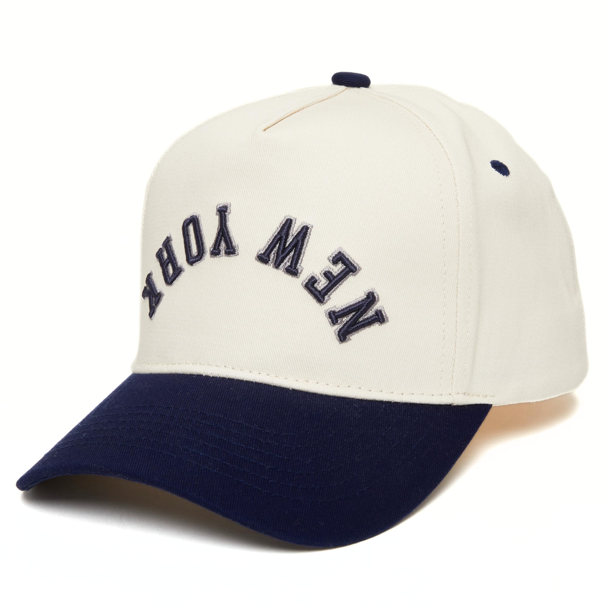 Upside Down City 2 Tone Trucker Hat, Embroidered Baseball Cap