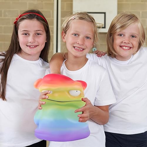 Miniatura 6 de Anboor Juguete gigante de monstruo arcoíris de 9.9 pulgadas, juguete Kawaii Gaint suave animal de levantamiento lento y perfumado, juguete para