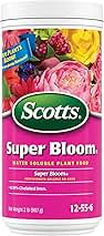 Scotts Super Bloom Water Soluble Plant Food, 2 lb - NPK 12-55-6 - Fertilizer for Outdoor Flowers, Fruiting Plants, Containers and Bed Areas - Feeds Plants Instantly