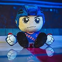 Vista 4 de Bleacher Creatures New York Rangers Mark Messier - Peluche de 8 pulgadas de la NHL Kuricha sentado – Leyenda de la NHL inspirada en Chibi suave