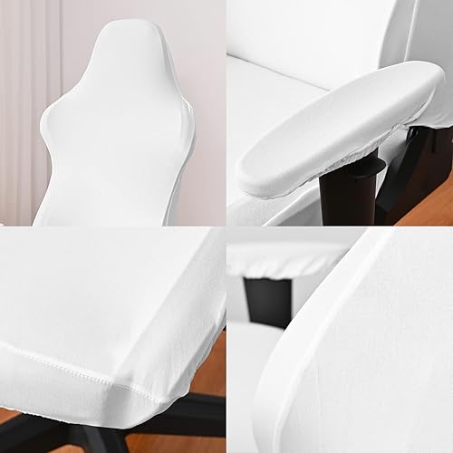 Miniatura 6 de Fundas para sillas de juegos con fundas para reposabrazos, protector elástico para silla de escritorio de computadora de oficina, tela de poliéster