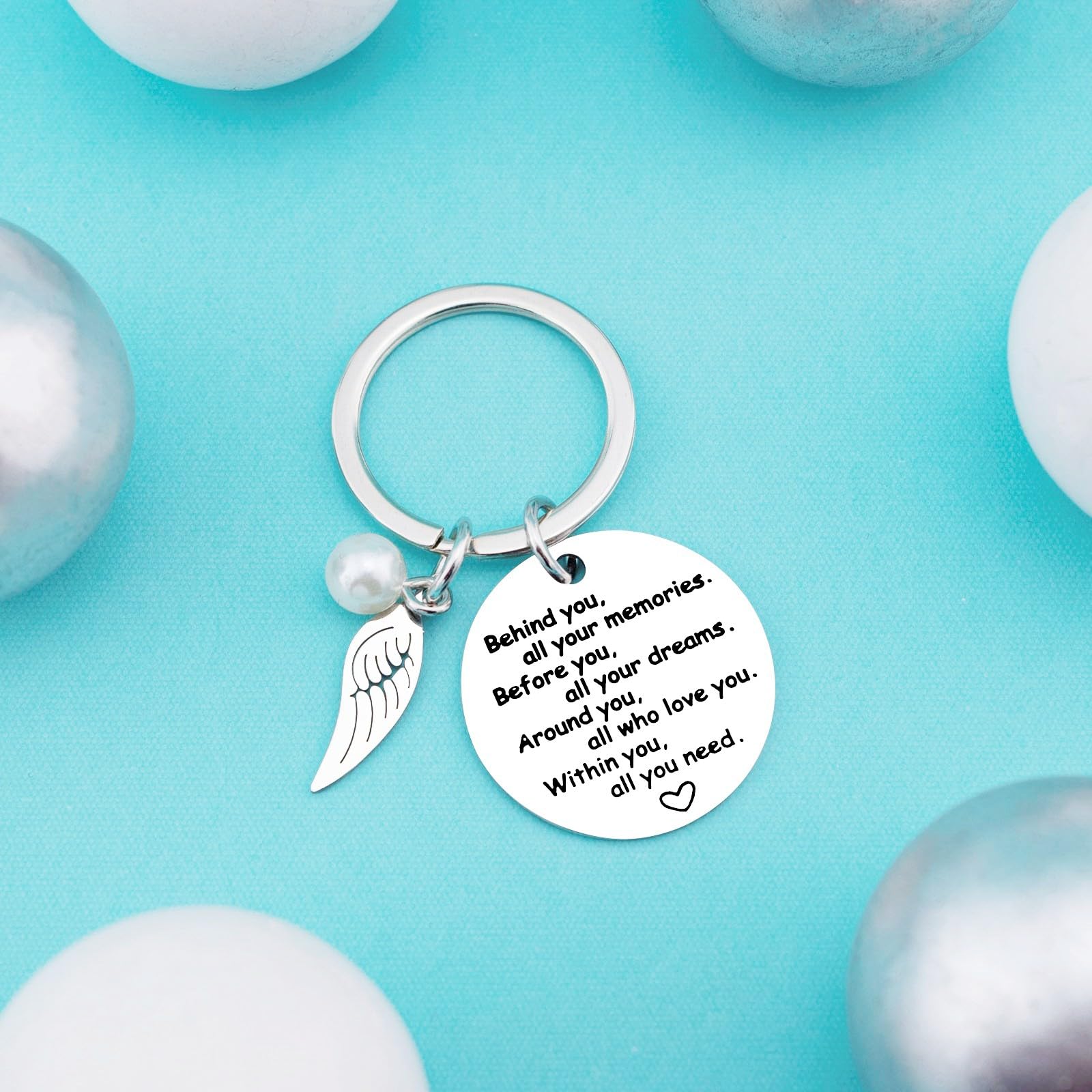 Davrock Graduation Keychain Graduation Gifts for College High School Student Stocking Stuffers for Womens Useful Gifts For Young Men Self Care Gift For Women Men Stocking Stuffers for Teens