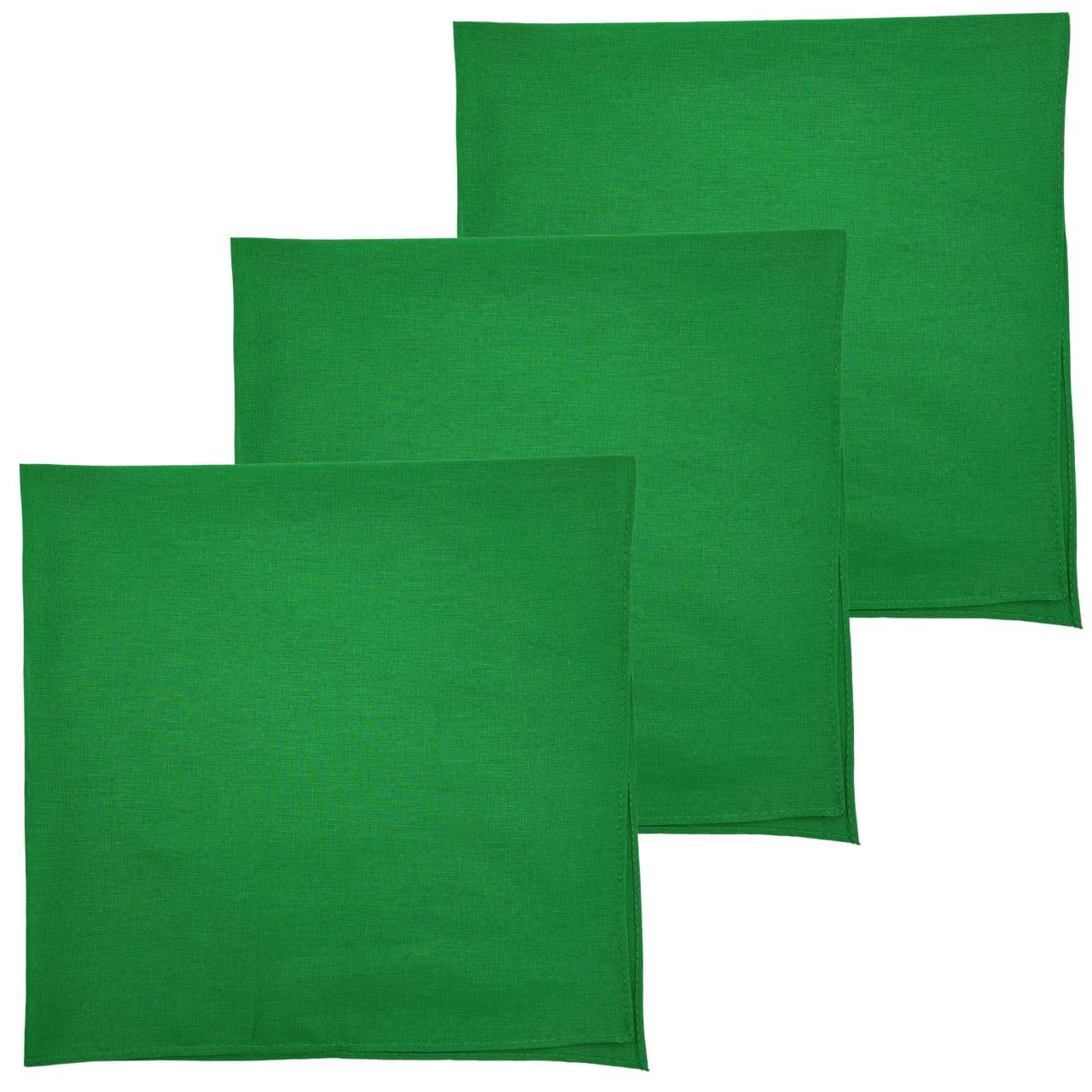 MDSTYLE 100% Cotton Solid Color Bandana for Men &amp; Women 22" x 22" Handkerchief Headband Scarf