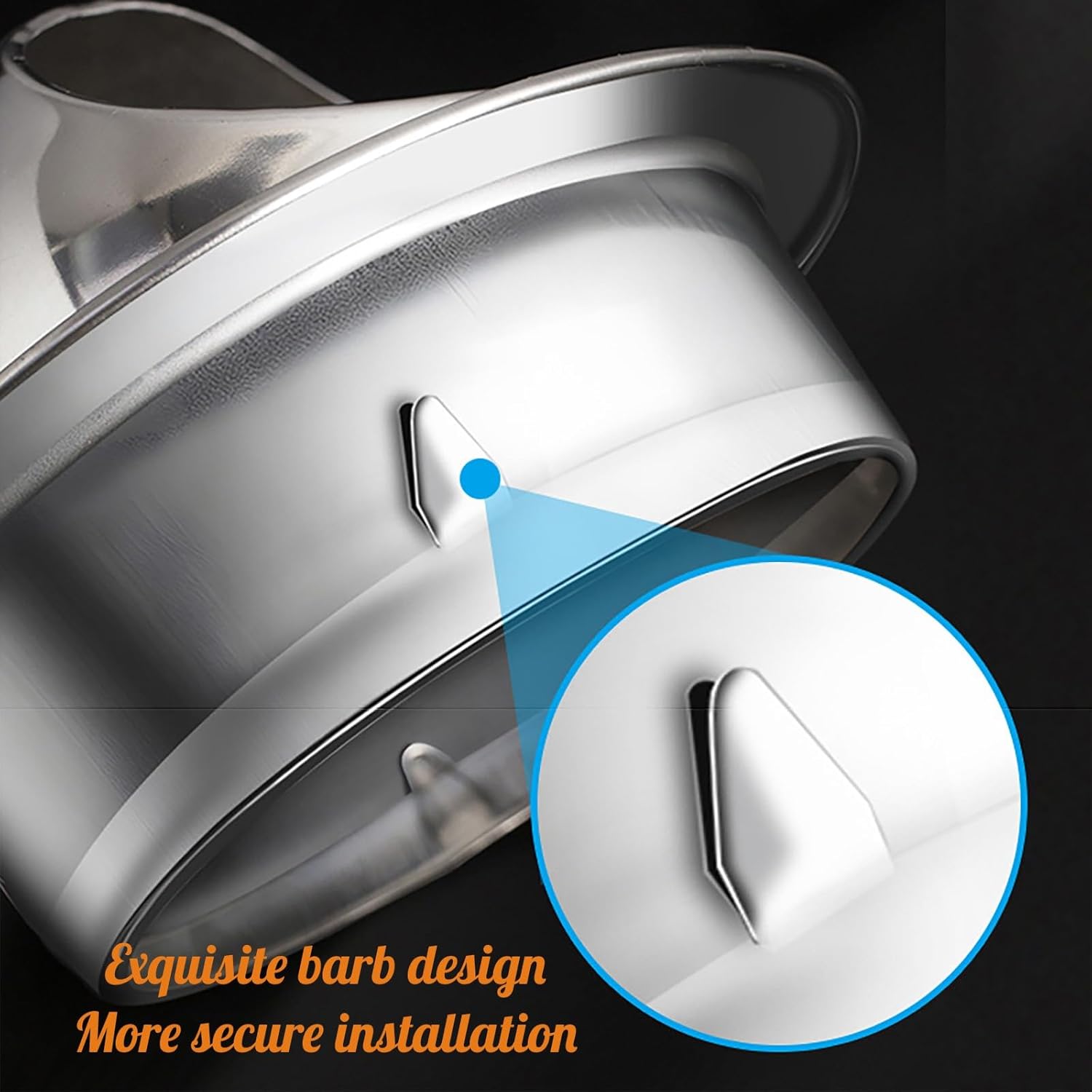 Stainless Steel Round Vent Covers,Wall Vents,Soffit Exhaust ventsDryer Vent Covers Exterior,Stainless Steel Material High Ventilation Rate Protect The Vents of The Pipes(7.87in)