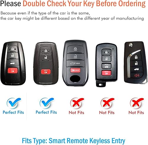 Miniatura 2 de Autophone - Funda con llavero para llave de automóvil de suave poliuretano termoplástico y protección de 360 grados, compatible con llave