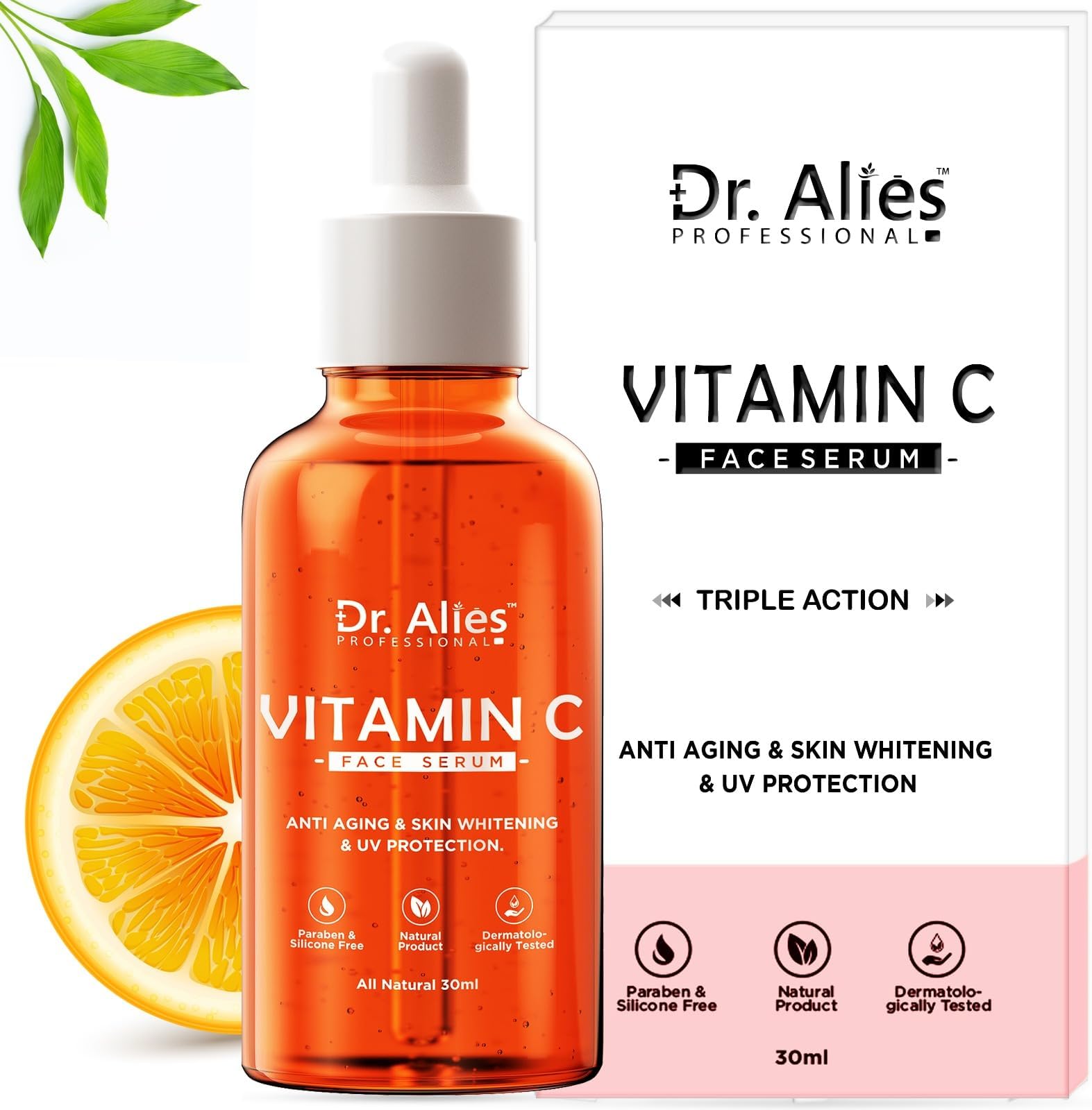 Vitamin C Serum | Brightening Skin, Anti-Aging, and Skin Repair - Supercharged Face Serum | Dark Circles, Fine Lines & Sun Damage Correction | 30 ml