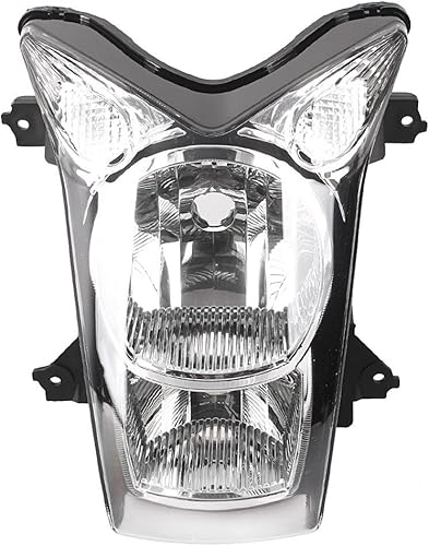 Miniatura 4 de Mallofusa - Faros delanteros para motocicleta compatible con Kawasaki ER-6N 2009 2010 lente transparente