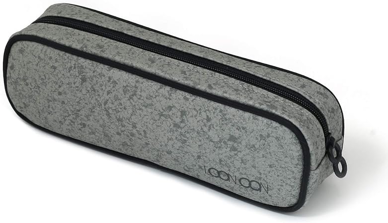 Amazon Loonloon 263 ストーン ペンケース グレー 大容量 おしゃれ シンプル筆箱 ペンケース 文房具 オフィス用品