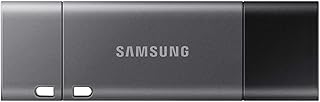 Samsung Memorie Duo Plus USB Flash Drive, USB 3.1, Type-C, Read Speed Up to 400 MB/s, 128 GB, Grey (MUF-128DB)