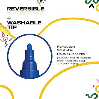 posca Markers Set, 8 Medium Paint Markers 5M – Cool Tone – Grey, Emerald Green, Sky Blue, Aqua Green, Light Blue, Blue, Blue