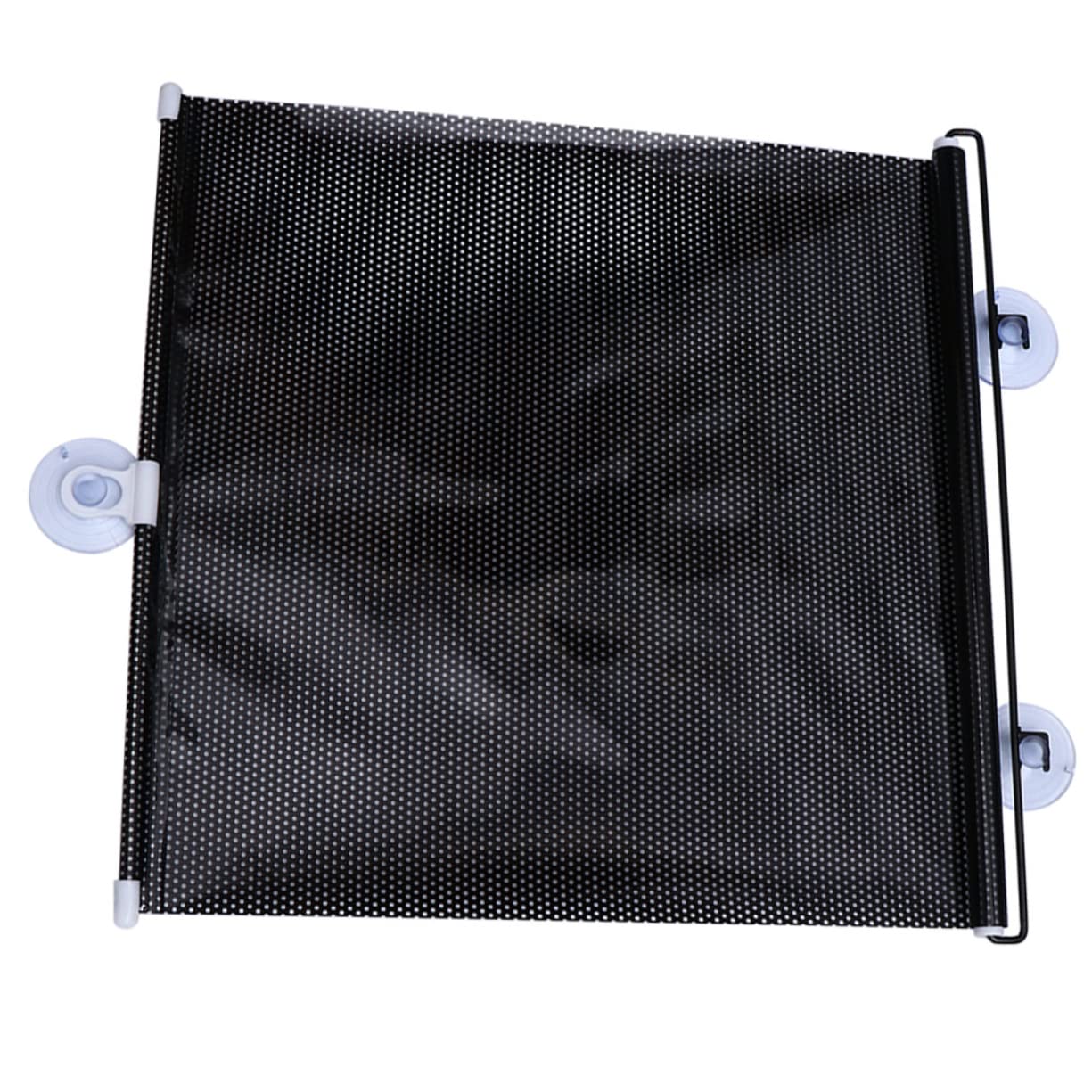 POPETPOP 4 Set Oscurante Auto Pieghevole con Ventosa Parasole Parabrezza PVC Resistente AI Graffi Isolante per Protezione Finestrino Facile da Riporre e Usare Nero