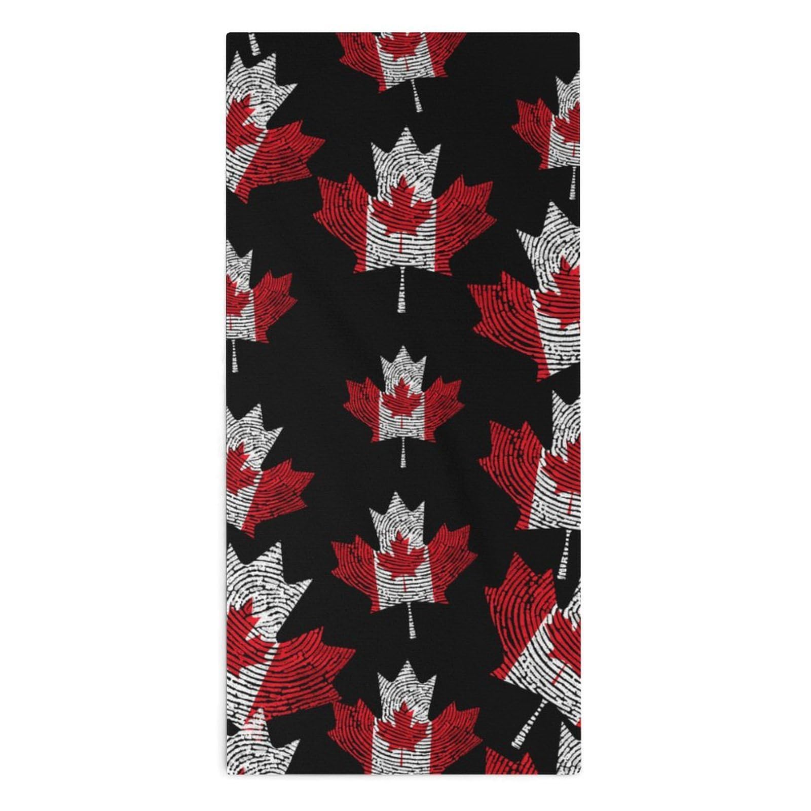 TXFBTRFSA Canada Canadian Flag Hand Towels for Adult Face Towel Bath Beach Swim Accessories
