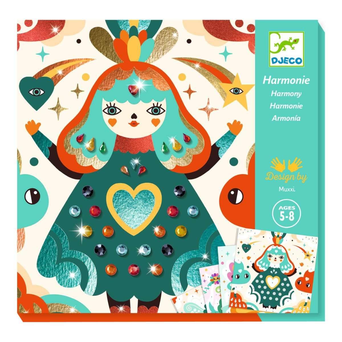 Djeco A&C Cuadros de Metal Armonía kit manualidades foil 5