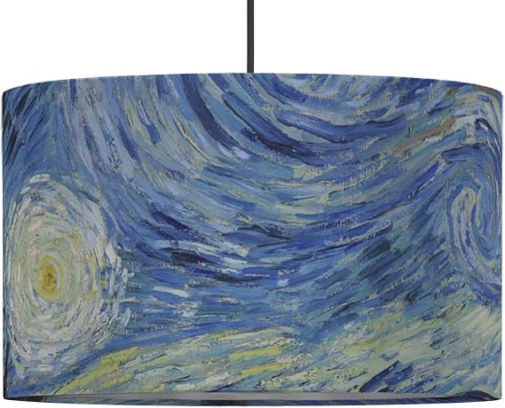 YouCustomizeIt The Starry Night (1889) 12 Drum Lamp Shade - Fabric