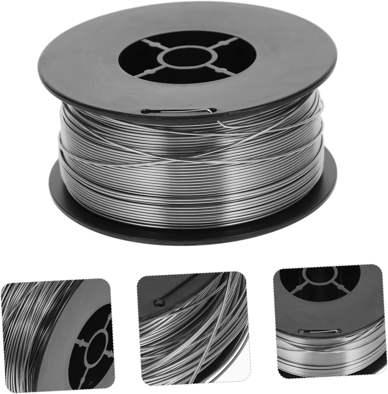 Generic 1 Roll Coil Welding Wire Flux Fil Is Welder Machine Soudure Gas Core Welding Wire Propane Gasless Welding Coil for Aluminum Flat Supply Inverter Nozzle Clean Silver Carbon Steel