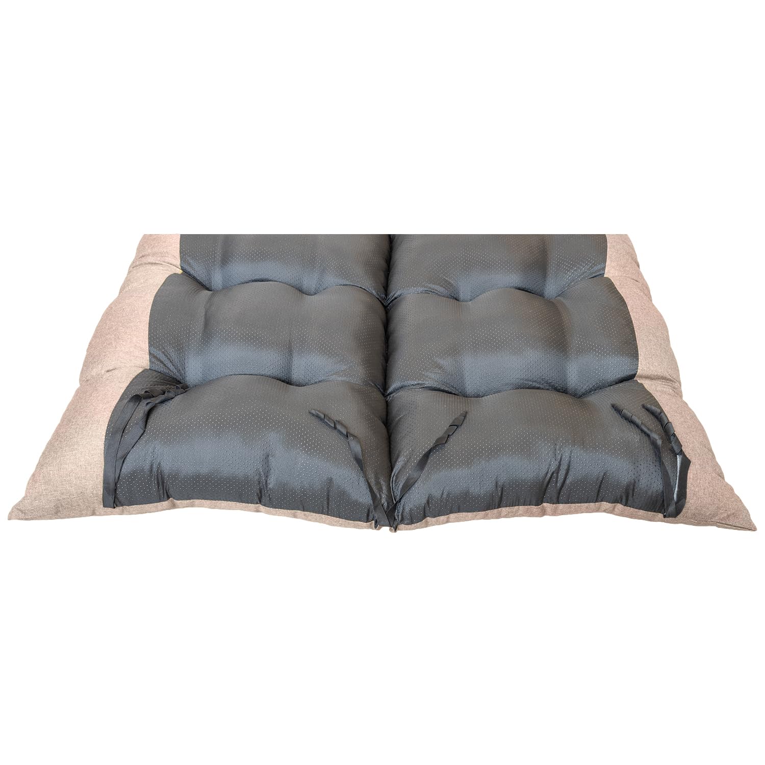 Cuscino Dondolo Da Giardino 3 Posti 160x50x60 - Per Divanetto, Panca, Pallet - Con 2 Cuscini 45x45 cm - Resistente Alla Muffa E All'umidità - Base antiscivolo, Imbottitura spessa - Beige