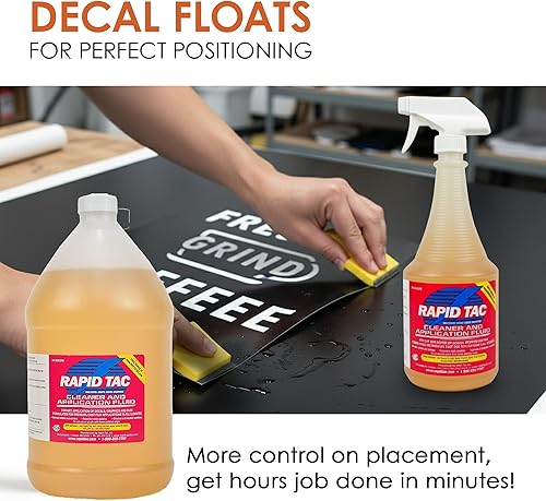 Miniatura 6 de Líquido de Aplicación para Envolturas de Vinilo, Calcomanías y Pegatinas – 128 oz (1 Galón)