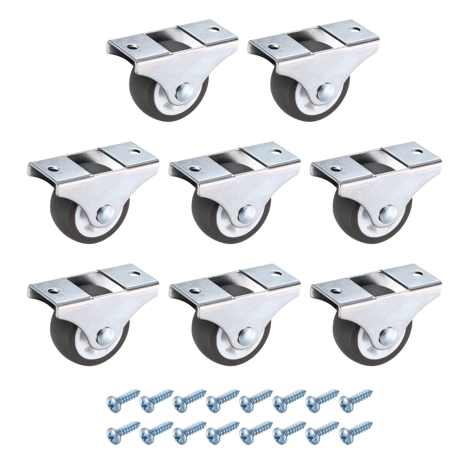 PATIKIL 1.5 Inch Fixed Caster Wheels