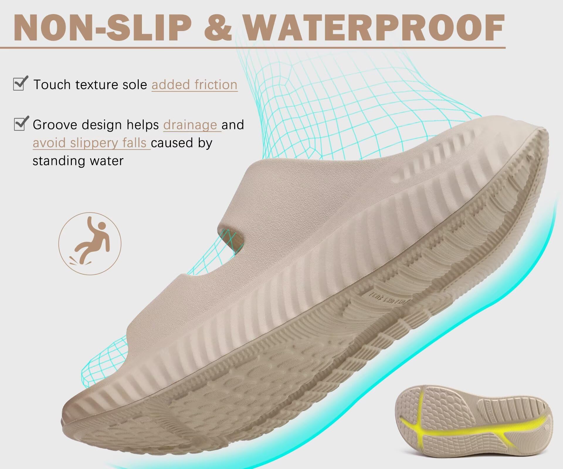 KuaiLu Damen Recovery Sandalen Athletic Sport Sliders Bogen Unterstützung Kissen Orthotic Plantar Fasciitis auf dicke Sommer Sandles