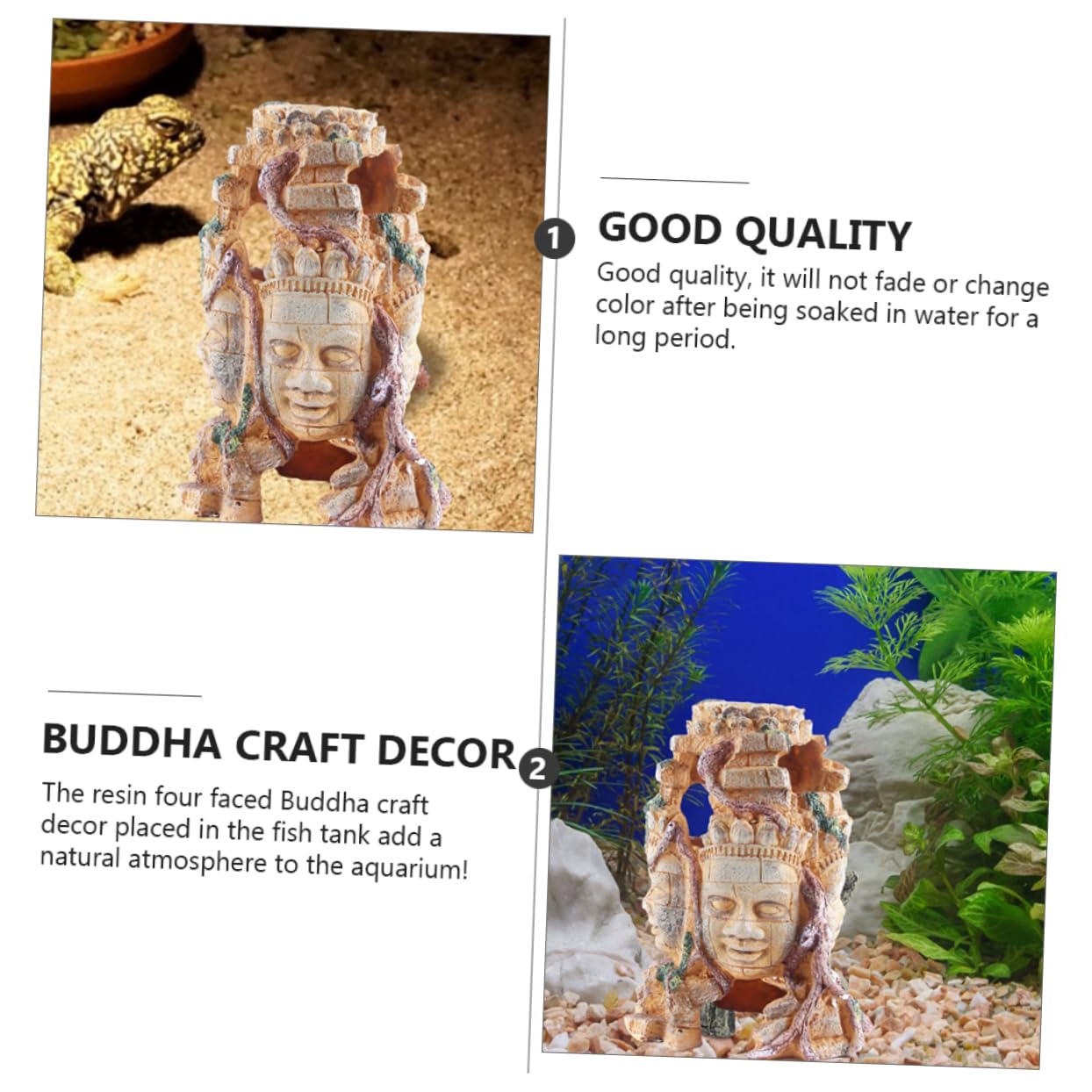 BESPORTBLE 1pièce Ornement pour Aquarium Décoration Crâne De Reptile Accessoire pour Aménagement De Fish Tank Et Terrarium