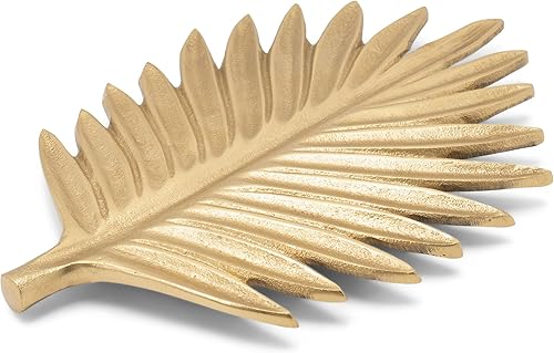 IHI EST. 1986 India Handicrafts 16208 - Salvamanteles en forma de hoja dorada de acero inoxidable IHI EST. 1986 India Handicrafts 16208 - Salvamanteles en forma de hoja dorada de acero inoxidable