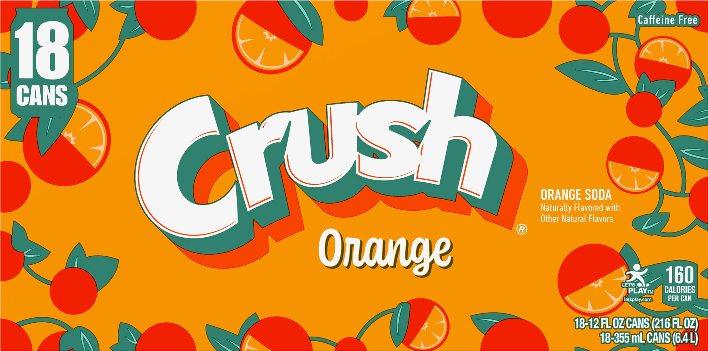 Crush, Soda Orange, 12 Fl Oz