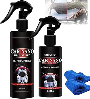 Germany Car Coating Spray, Nano Car Scratch Repair Spray, Multi-Functional Coating Renewal Agent, Plastic Parts Refurbish Agent, Car Coating Polishing Spray (120+250ml)