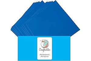 Highly Durable Glossy Vinyl Sheets for Cricut Crafters - 10-Pack