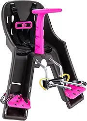 CADEIRINHA DIANTEIRA BABY BIKE GRAFITE COM ROSA