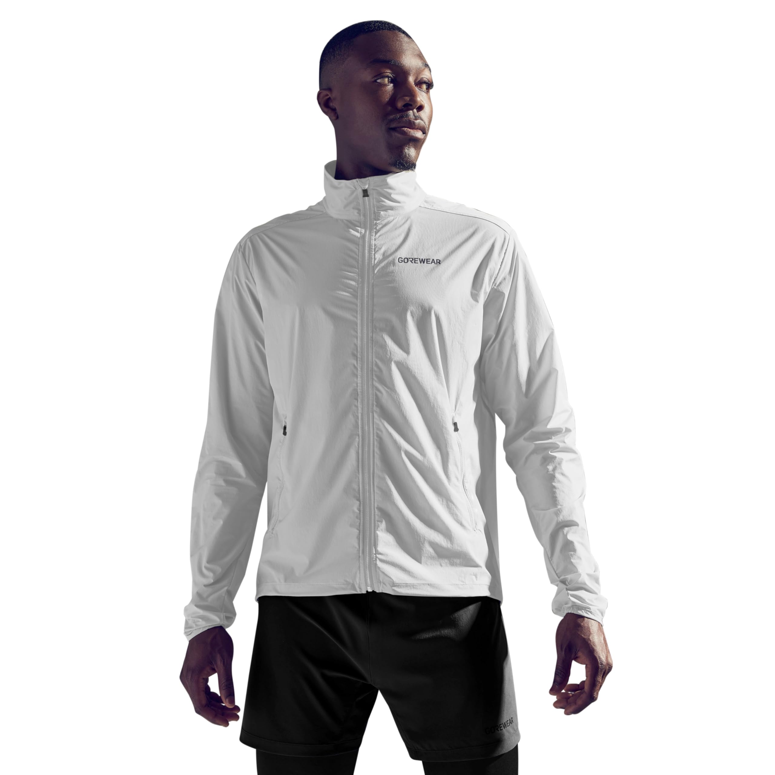 GORE WEAR Mens Concurve Windbreaker Jacket, White, L EU