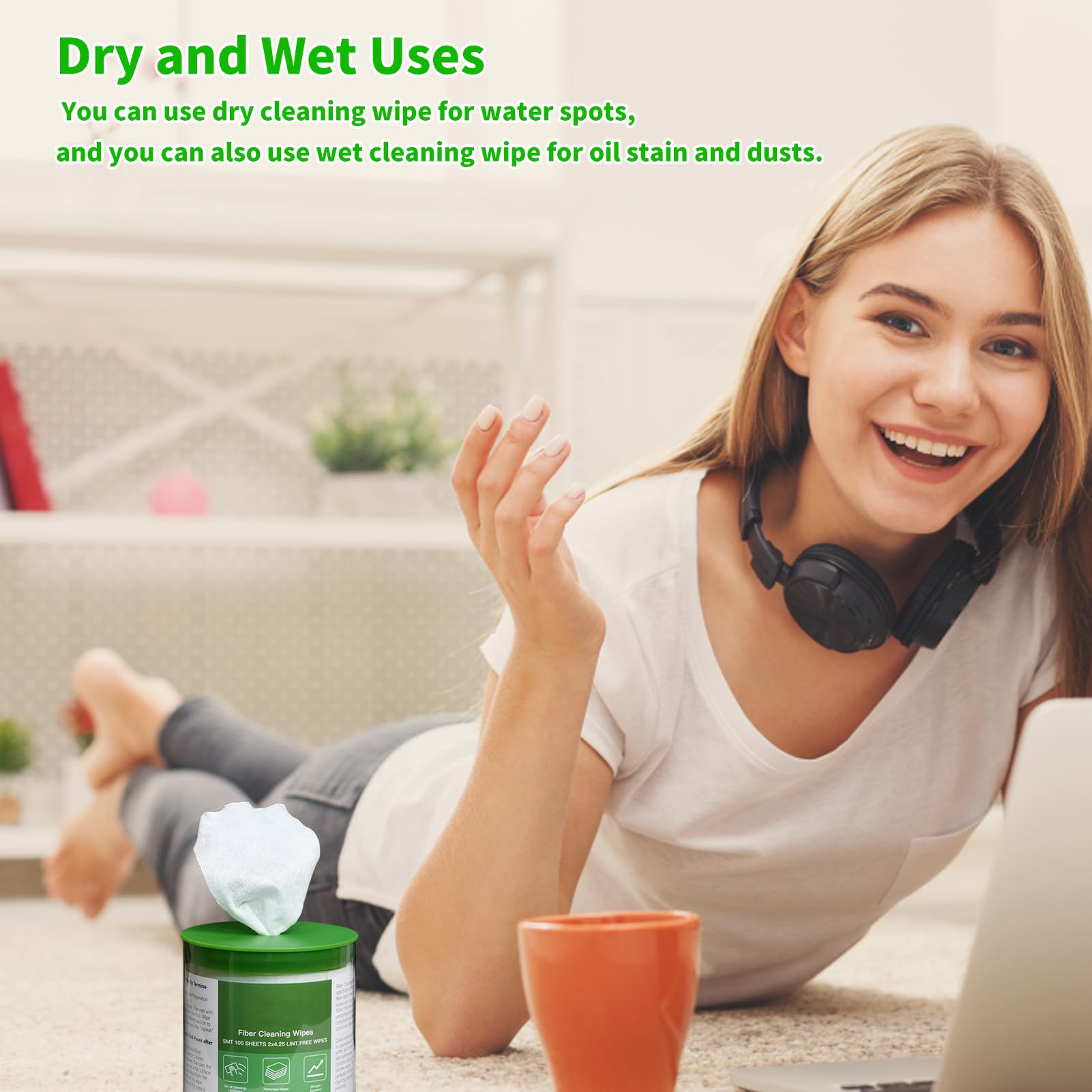 100 Panni Pulizia Fibra Ottica - Microfibra Per Connettori FC/SC/LC, Asciutti E Bagnati - Foto 8