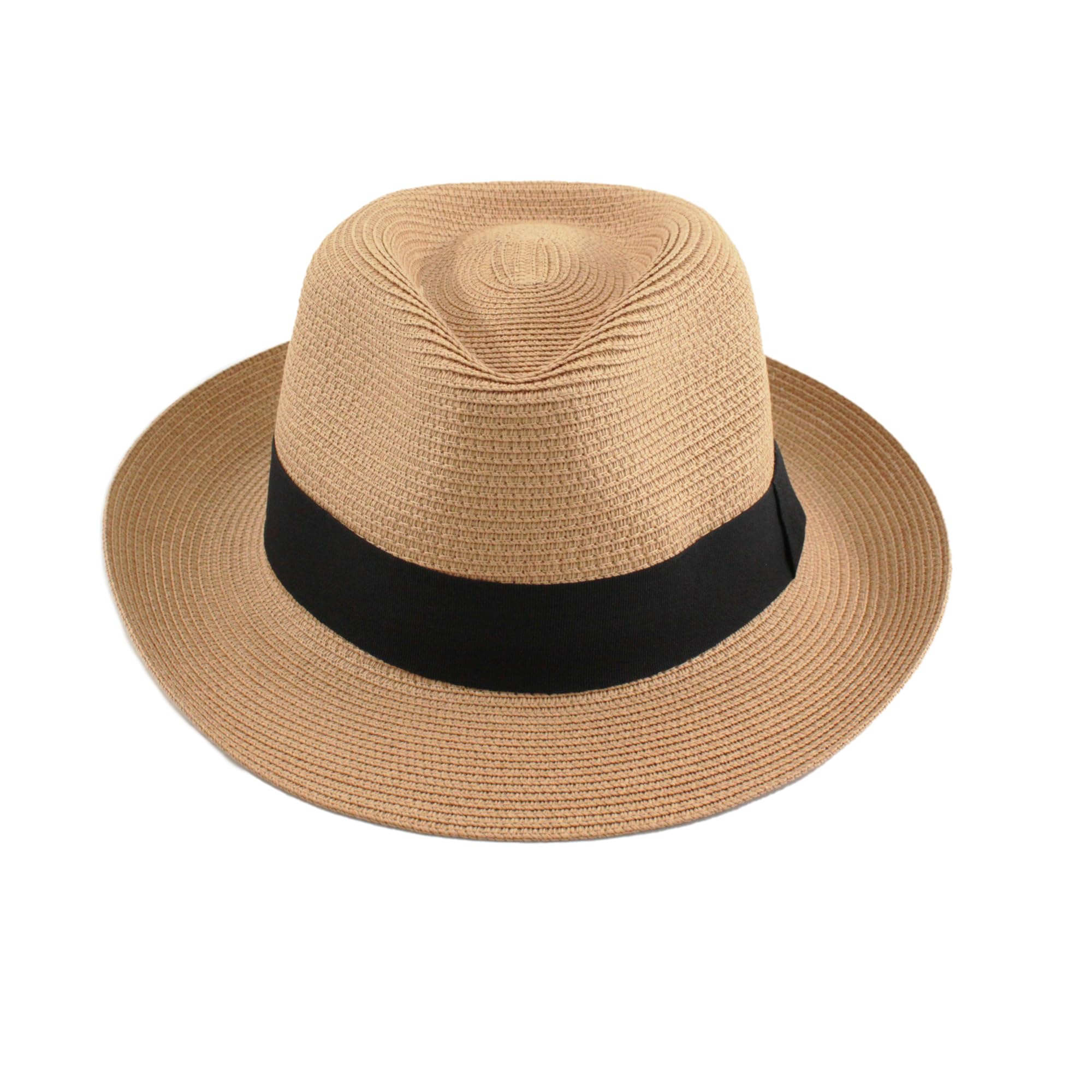 Carnavalife Sombrero de Panamá Unisex Sombrero de Verano Sombrero de Playa de Fedora para Hombres Mujeres Sombrero de Paja Sombrero Panama Enrollables