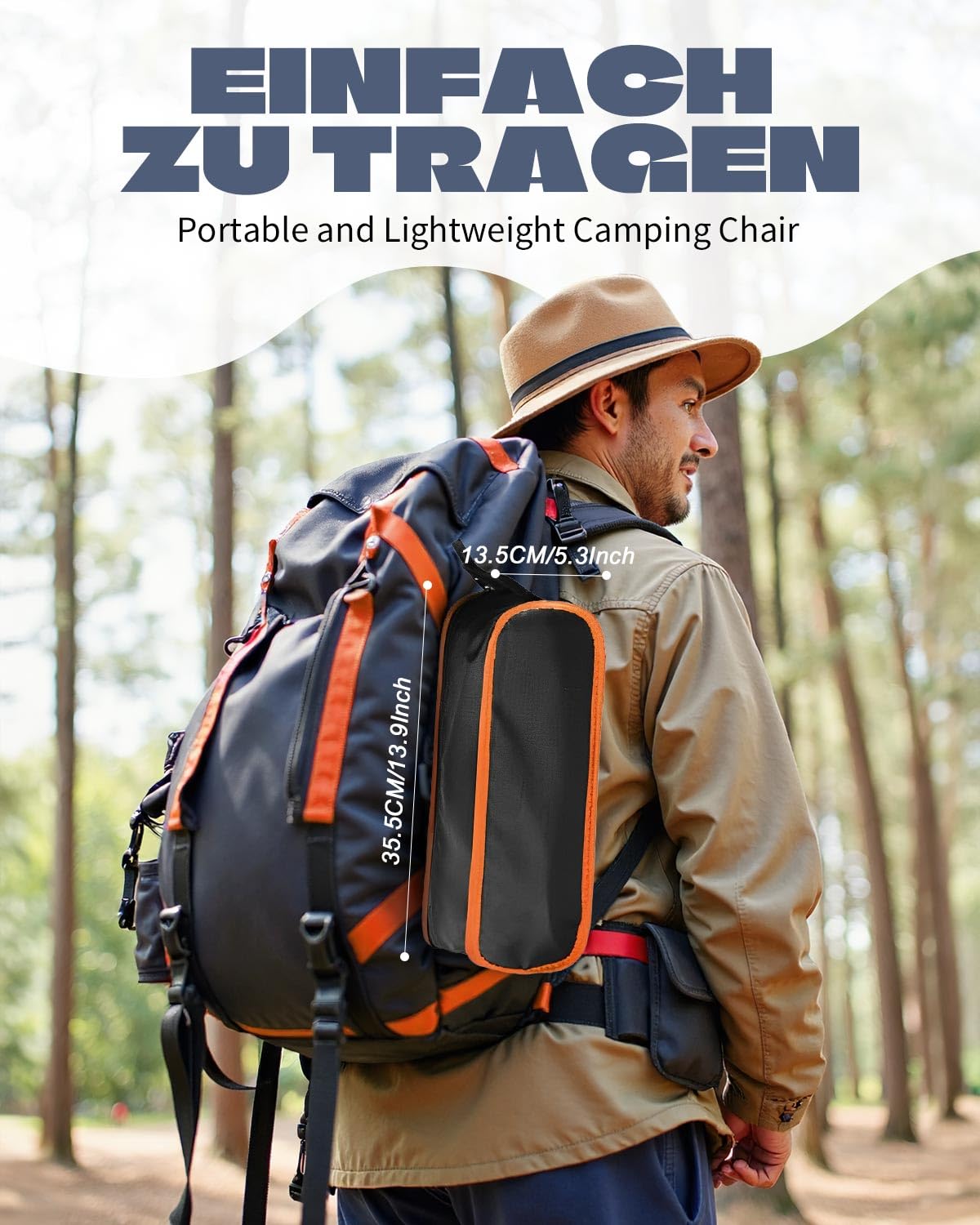 Trongle Campingstuhl Faltbar, Ultraleicht Klappstuhl mit Atmungsaktives Mesh, Quadratischer Aluminiumrahmen, Tragfähigkeit 150kg, Tragbare Campingstühle für Wanderungen, Picknicks, Angeln