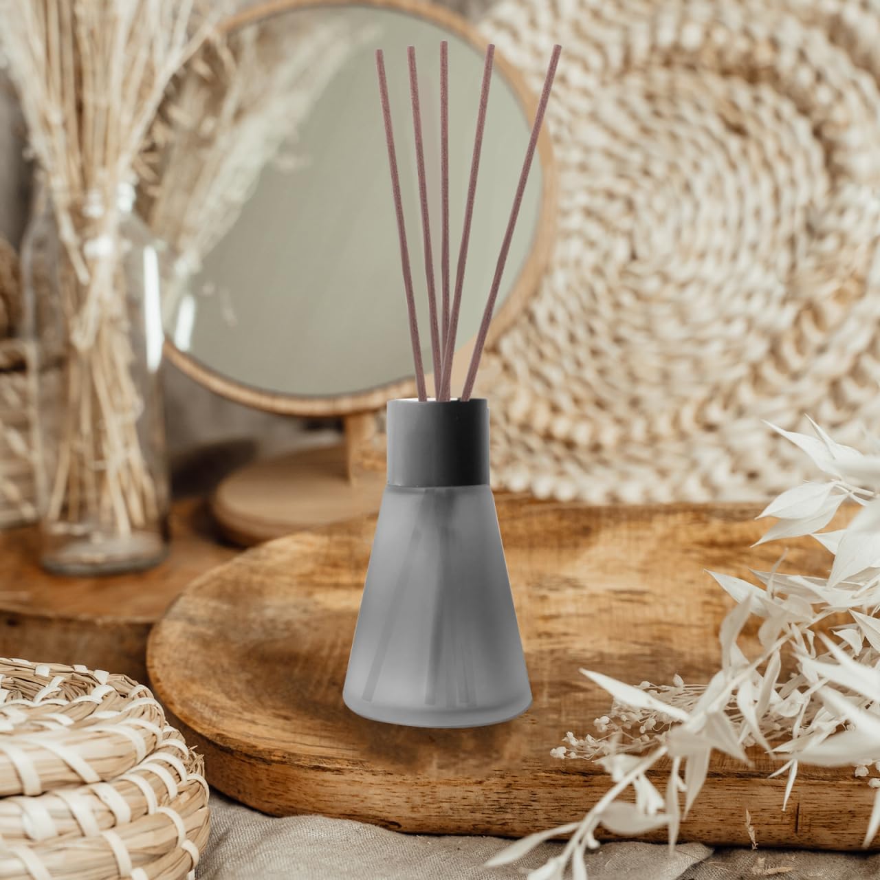 EXCEART 30pcs Essential Oil Reed Diffuser Fragrance Diffuser Sticks Oil Duffuser Stick Replacement Rattan Reed Sticks Aroma Diffuser Sticks Essential Oil Sticks Reed Stalk Bamboo Indoor
