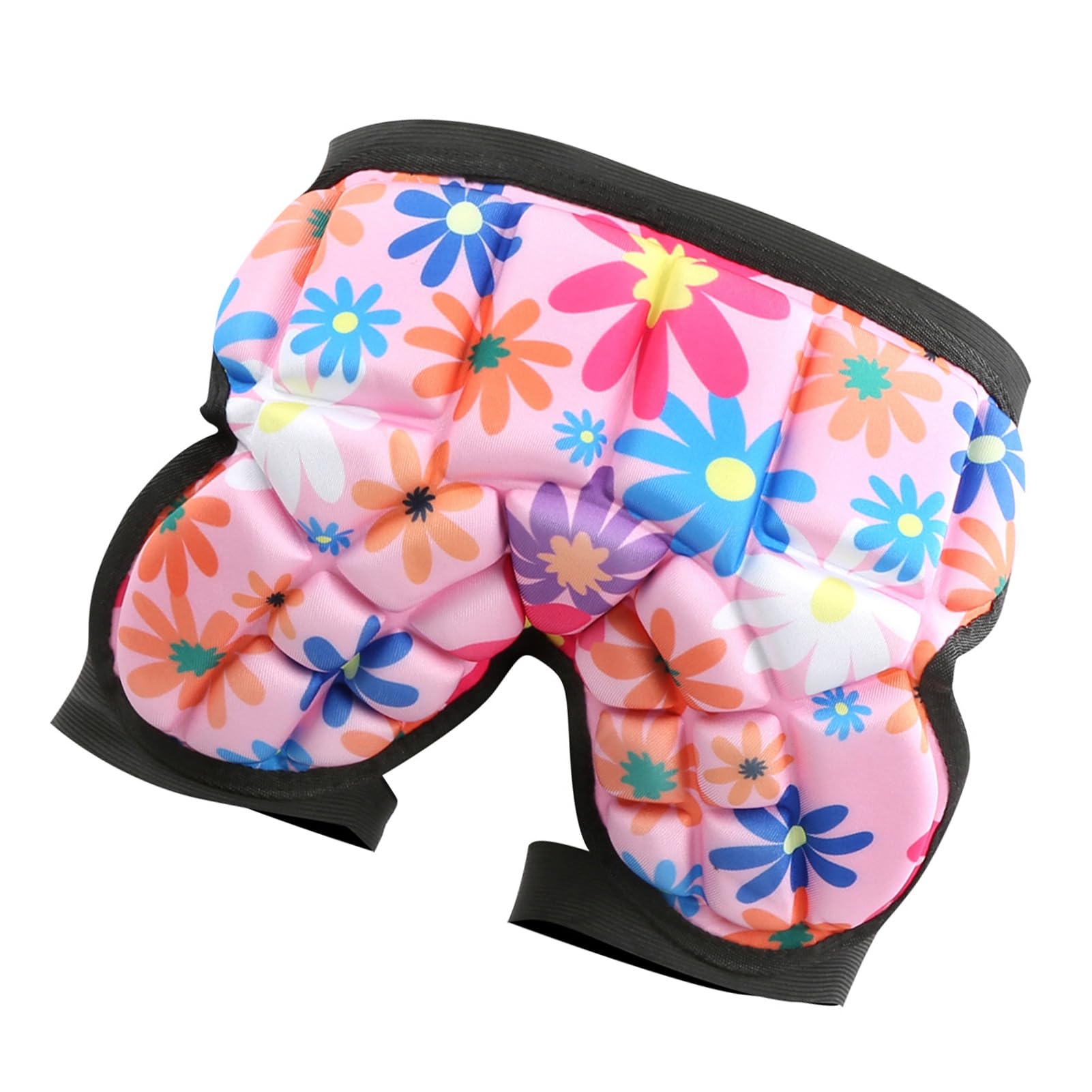 Cojín de Protección para Glúteos y Caderas para Niños, Protector de Patinaje de Fibra de Poliuretano Ajustable Rojo