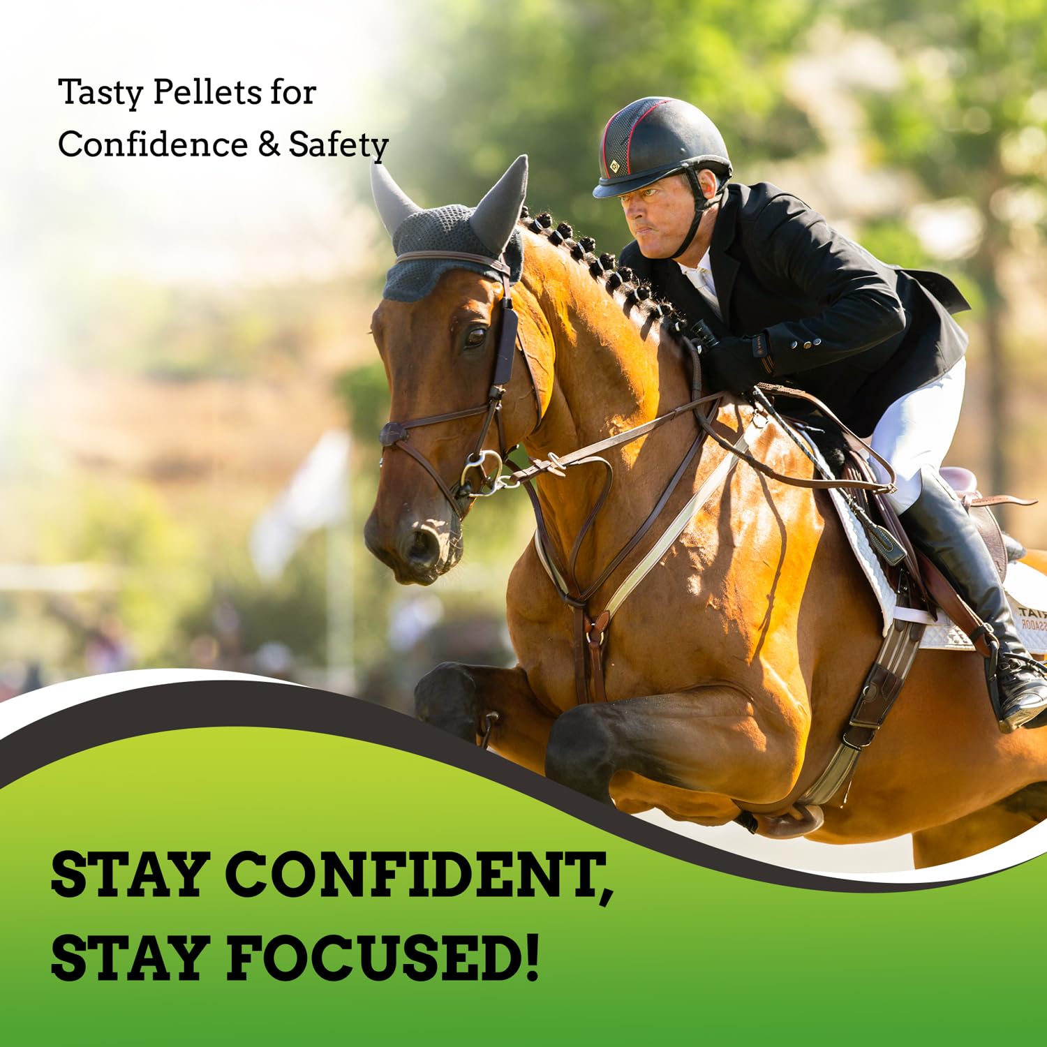 SynNutra Equine SynChill 100% Natural & Nutritional Supplement, Lab Proven Results, Designed for Focus & Performance, Approved by Olympians and Veterinarians, Daily Pellets -120 Servings, Made in USA