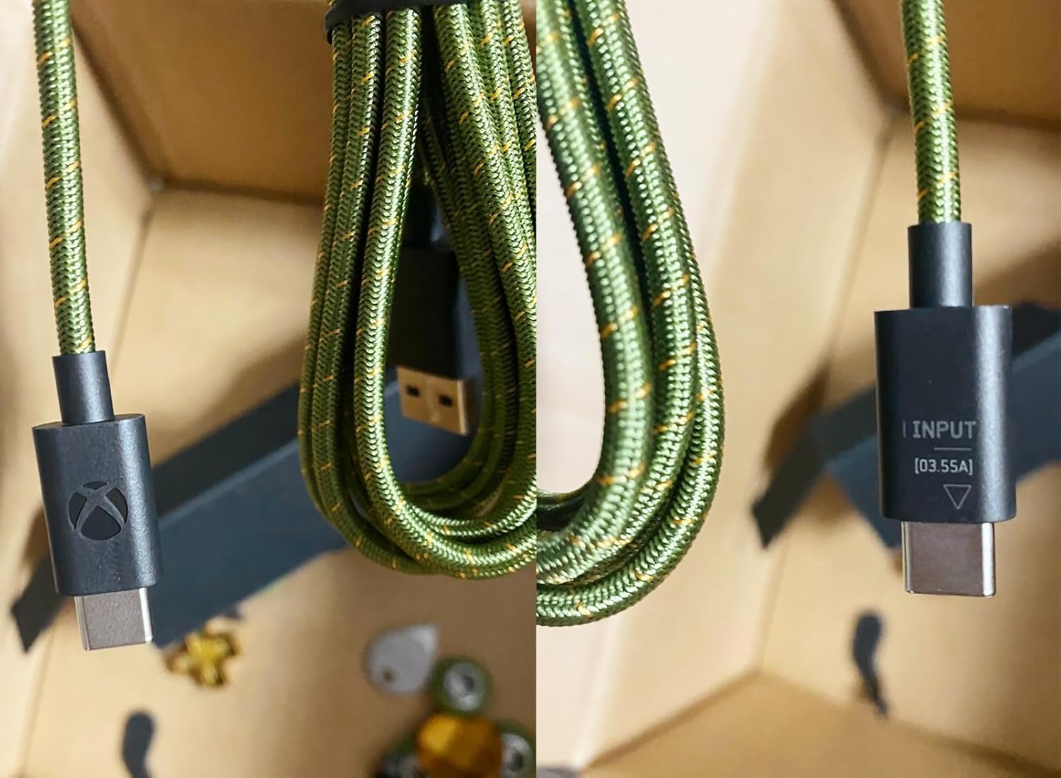 Original for Xbox Elite Controller Series 2 Carry Case Full Kit Limited, for Xbox One Elite2 Wireless Controllers Halo Infinite Edition, Buttons + USB-C Cable + Charger + Carrying Storage Bag