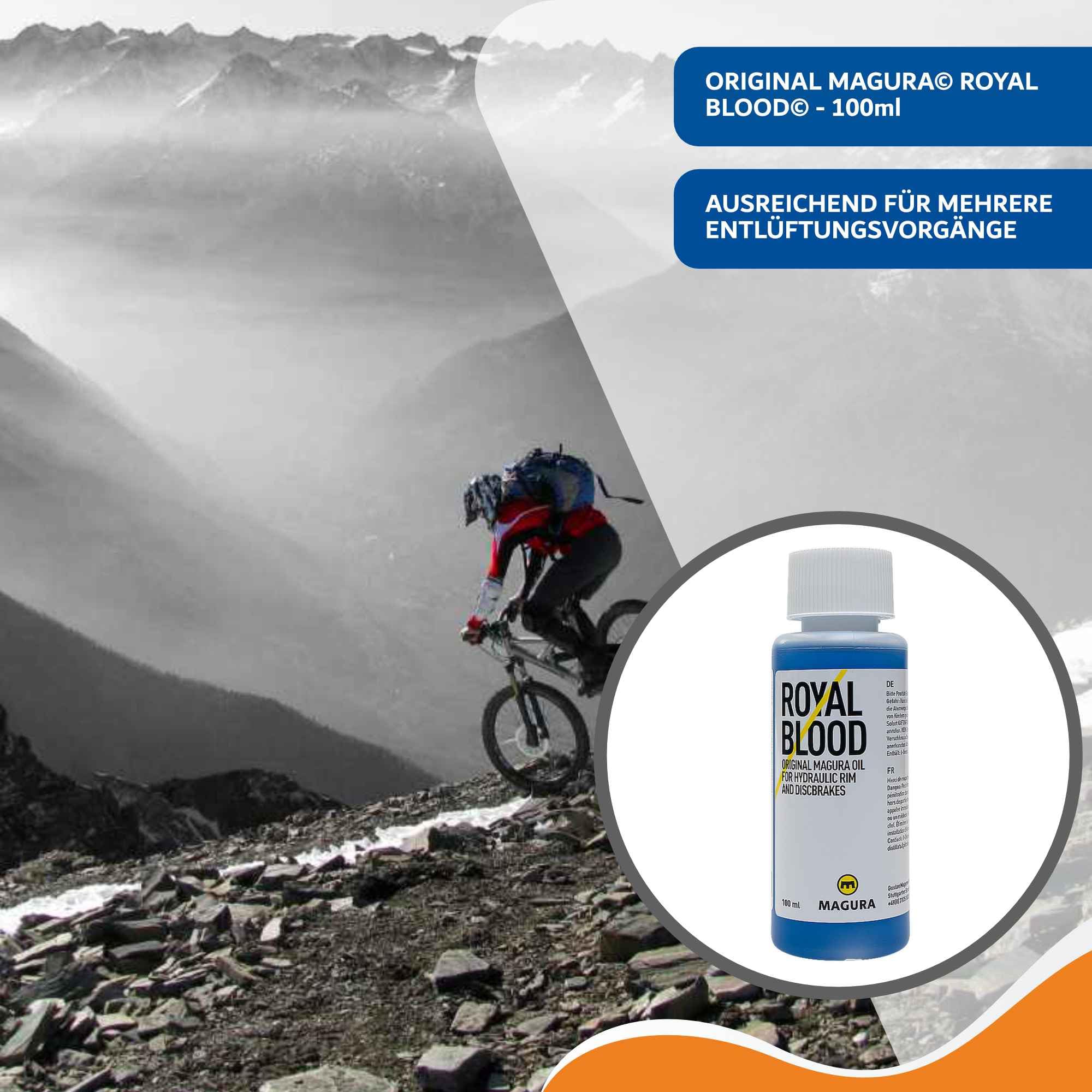 Entlüftungskit für alle Magura Bremsen Entlüftungsset inkl Original Magura Royal Blood Mineralöl 100ml