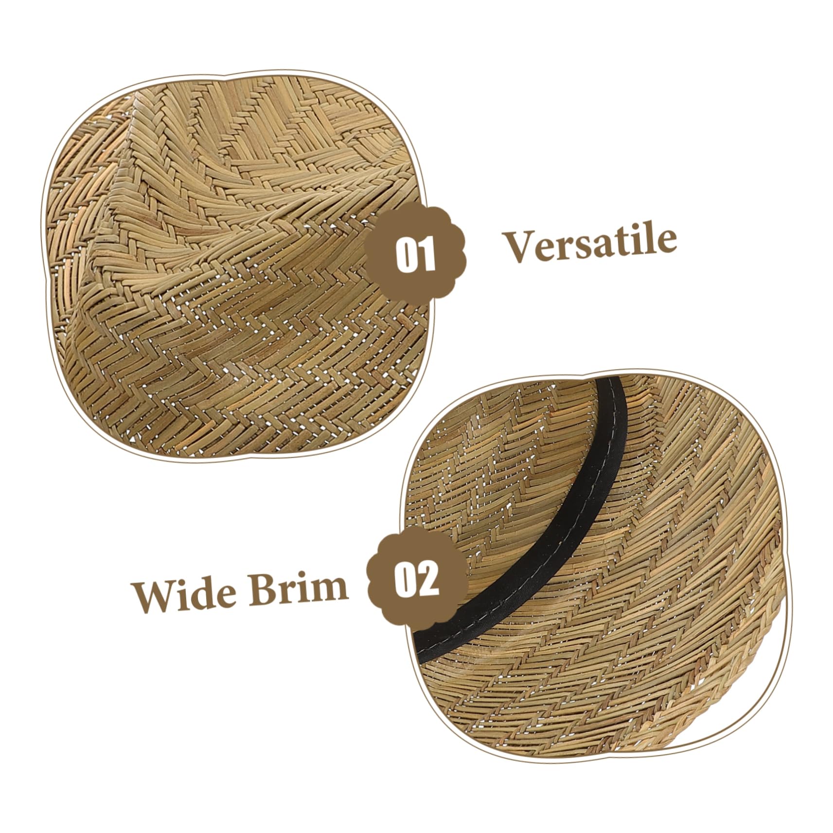 BESPORTBLE Sombrero de protección Solar para Hombre. Ancho Sombreros de Cubo Christmas Hat Sombreros navideños goras Hombres Sun Hat Sombreros de Playa para Hombres Sombrero para el Sol