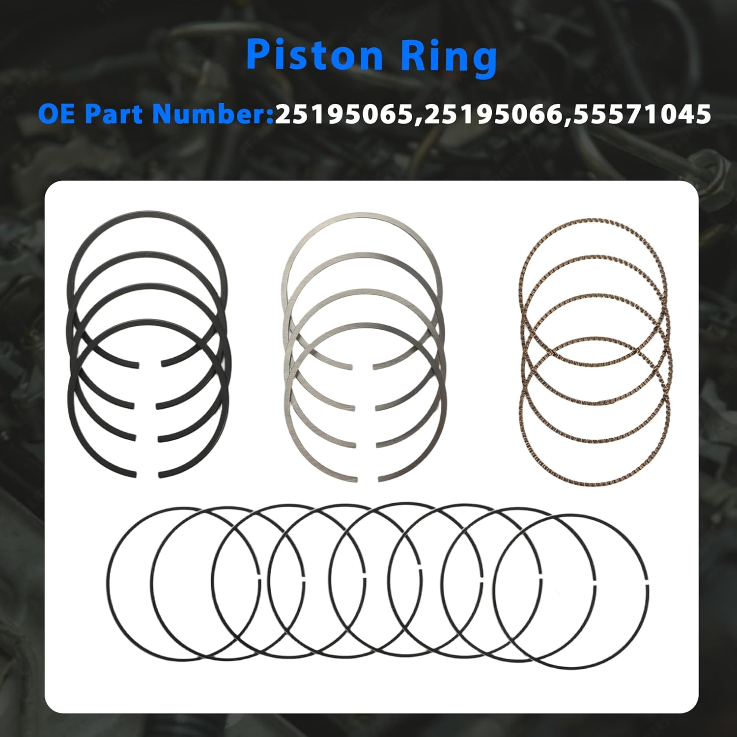 Engine Head Gasket Set w/Bolts Kit Timing Chain Kit w/VVT Sprocket Piston & Ring Kit Con Rod & Main Bearing Fit For GMC Chevy Cruze Buick Sonic Encore Trax 1.4L 2011-2016 HS26540PT-1 TS0981 052-4010