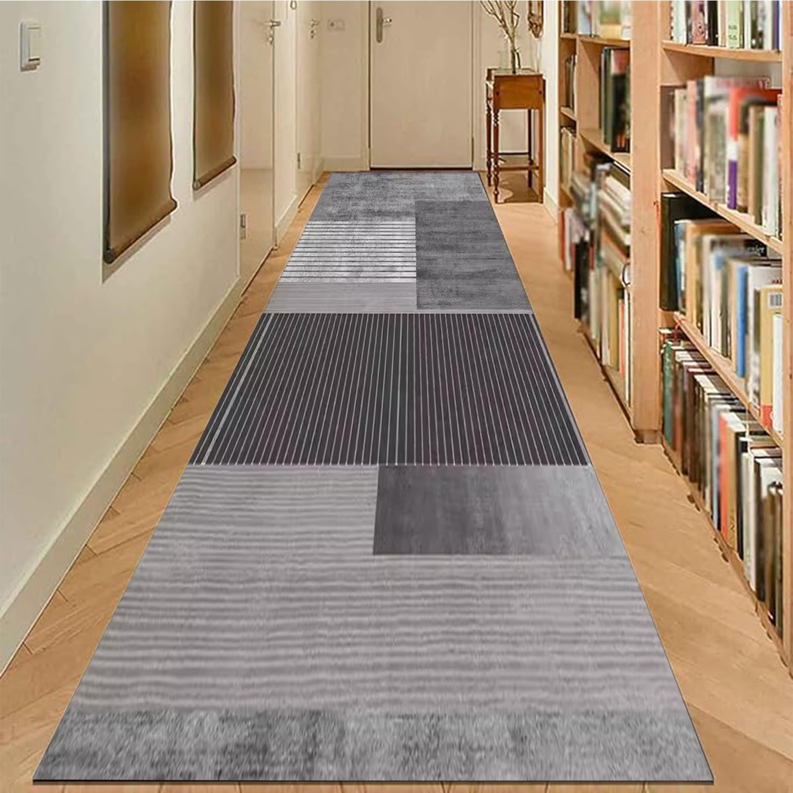 Tappeto lavabile per corridoio e cucina, resistente, antiscivolo, in cotone, extra lungo, 60 x 250 cm, tappeto da ingresso perfetto per bagno e lavanderia