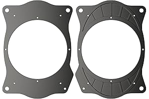 NuIth Rear Deck 6x9 to 6.5 inch Speaker Adapter Spacer Rings for Toyota