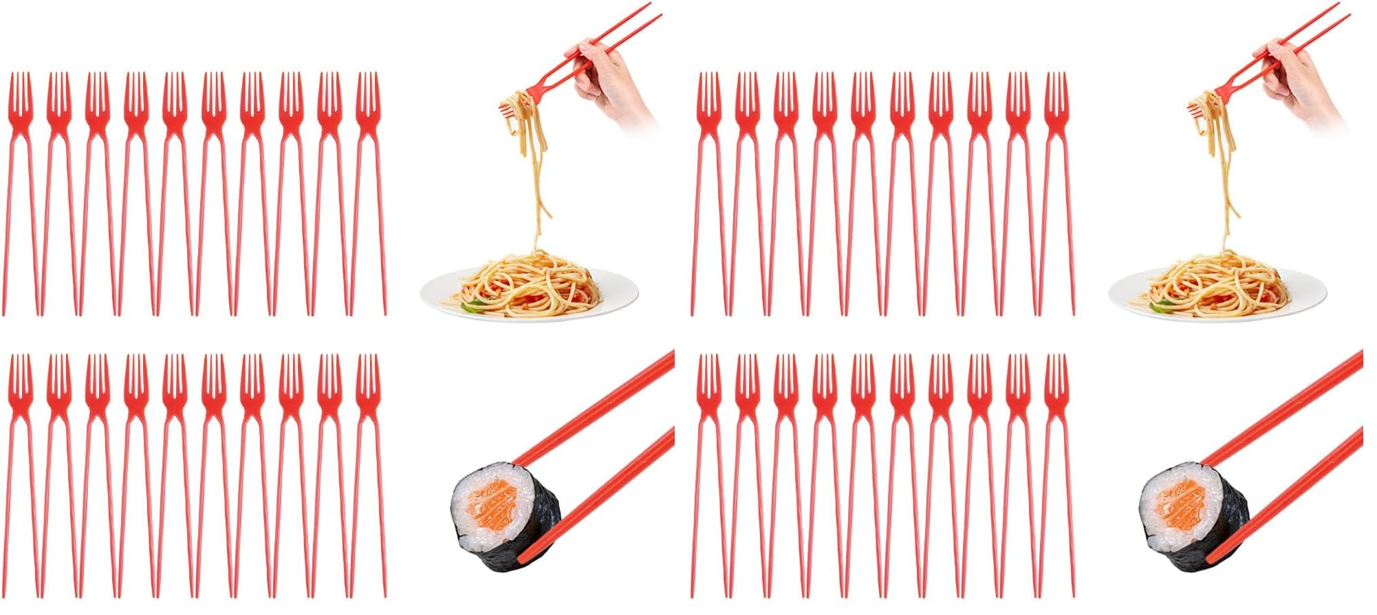 Fork Chopsticks Combo - 10 Pack -9