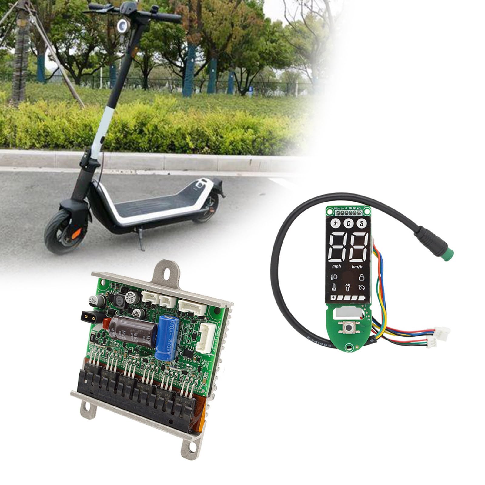 Piezas de reparación para patinete 3 Lite tablero LCD con controlador de placa base