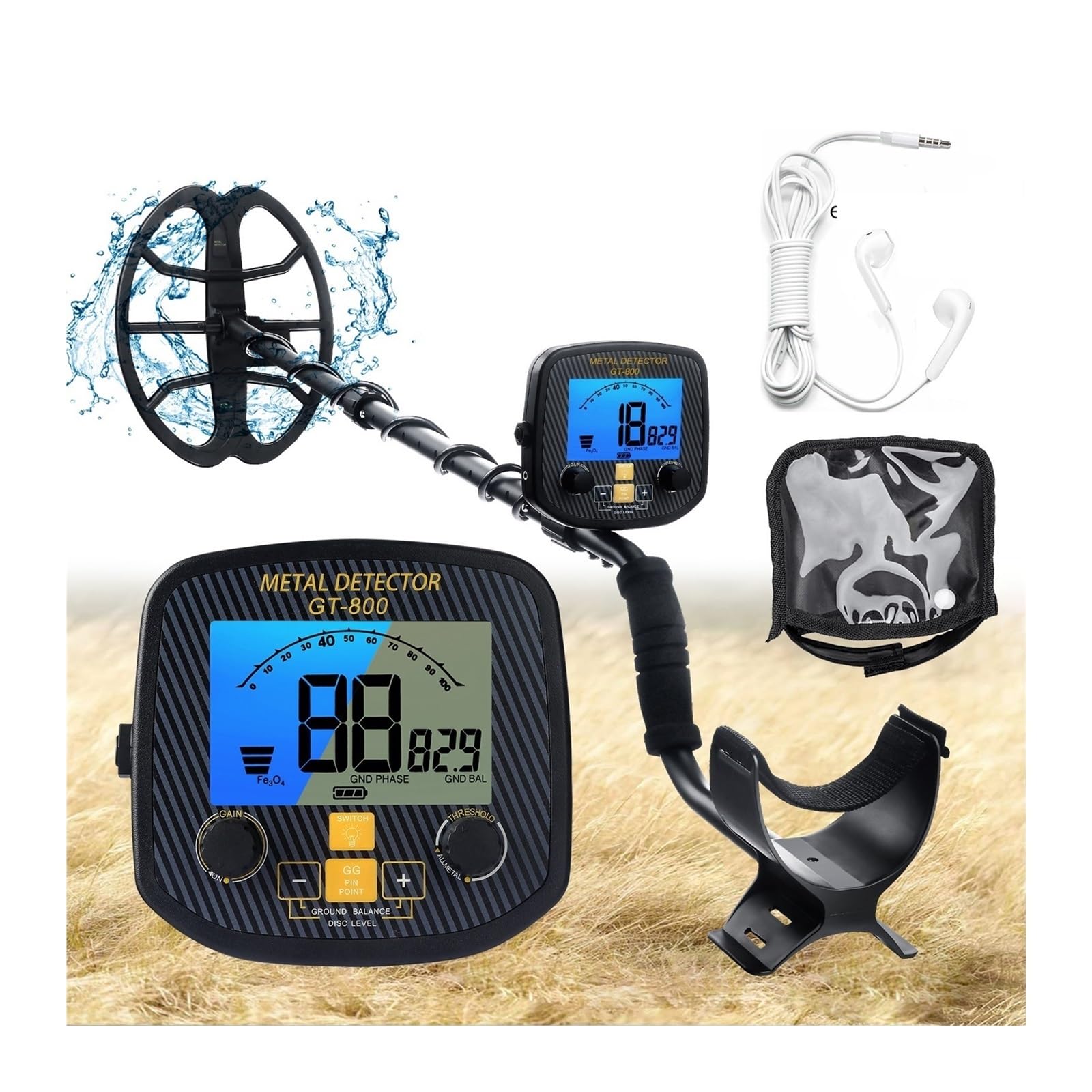 金属探知機 正確な金属探知ピンポイントディガーガーデン検出防水