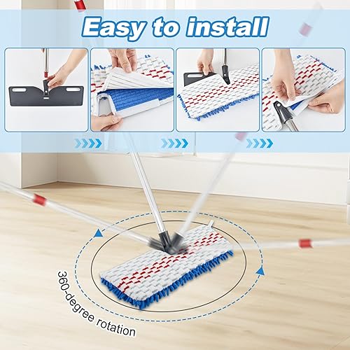 Miniatura 6 de Juego de fregona para O Cedar con mango y almohadilla para trapeador