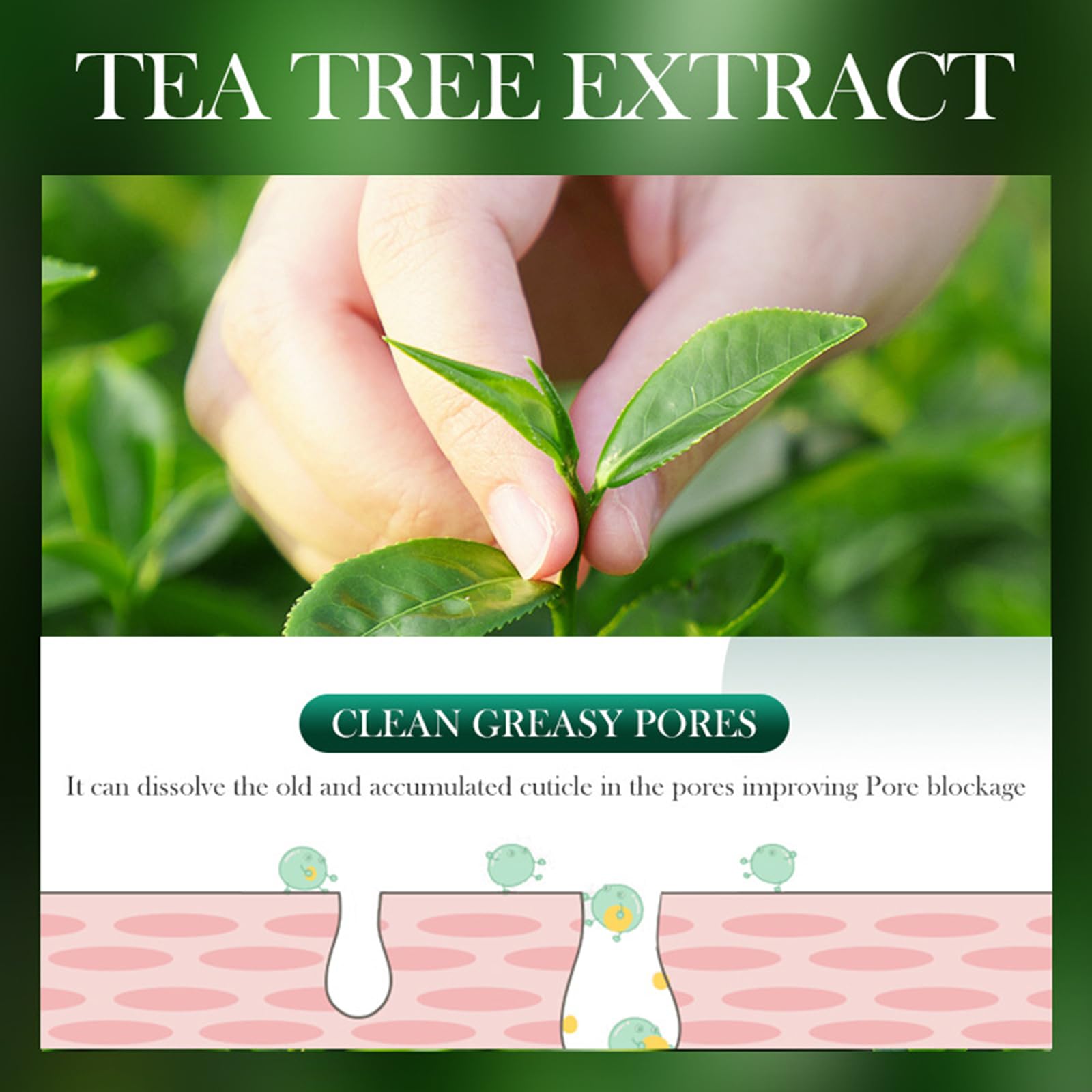Tea Tree Anti Pimple Face Wash Gel, Cleansing Foam, Anti-Pimple Wash Scrub, Face Cleansing with Tea Tree Oil - Image 4